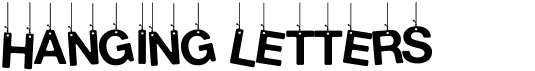 preview image of the Hanging Letters font