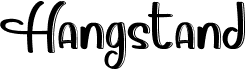 preview image of the Hangstand font
