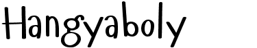 preview image of the Hangyaboly font