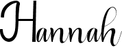 preview image of the Hannah font