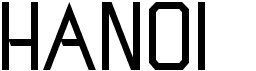 preview image of the Hanoi font