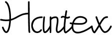 preview image of the Hantex font