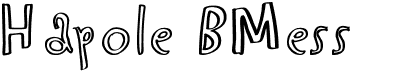 preview image of the Hapole BMess font