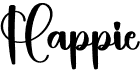 preview image of the Happie font