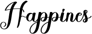 preview image of the Happines font