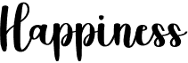preview image of the Happiness font