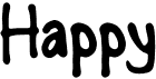 preview image of the Happy font