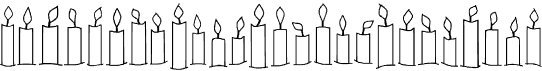 preview image of the Happy Birthday Candles font