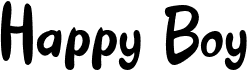 preview image of the Happy Boy font