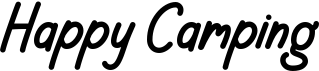 preview image of the Happy Camping font
