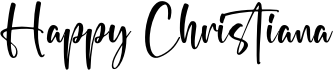 preview image of the Happy Christiana font