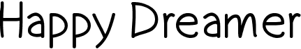 preview image of the Happy Dreamer font