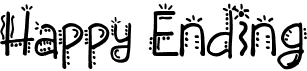preview image of the Happy Ending font