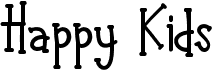 preview image of the Happy Kids font