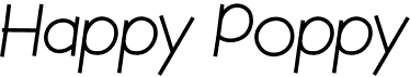preview image of the Happy Poppy font