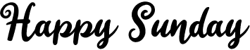 preview image of the Happy Sunday font