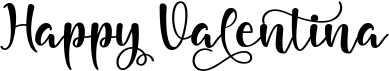 preview image of the Happy Valentina font