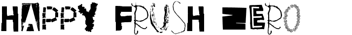 preview image of the Happy Frush Zero font