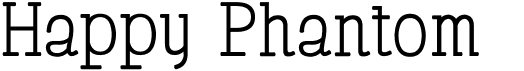 preview image of the Happy Phantom font