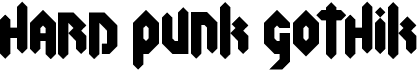 preview image of the Hard Punk Gothik font