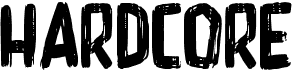 preview image of the Hardcore font