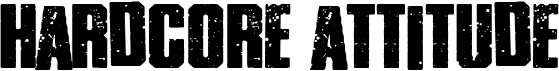 preview image of the Hardcore Attitude font