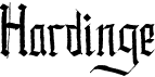 preview image of the Hardinge font