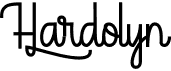 preview image of the Hardolyn font