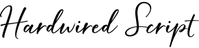 preview image of the Hardwired Script font