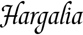 preview image of the Hargalia font