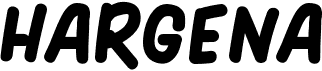 preview image of the Hargena font