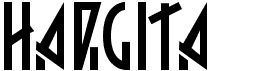 preview image of the Hargita font