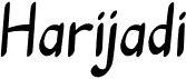 preview image of the Harijadi font