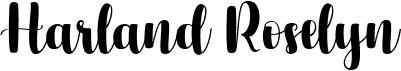 preview image of the Harland Roselyn font
