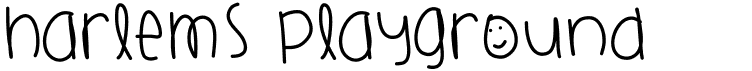 preview image of the Harlems Playground font