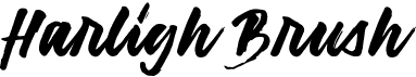preview image of the Harligh Brush font