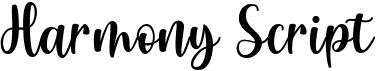 preview image of the Harmony Script font