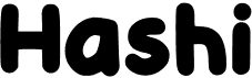 preview image of the Hashi font