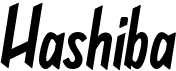 preview image of the Hashiba font