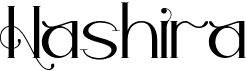 preview image of the Hashira MT font