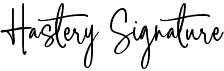 preview image of the Hastery Signature font