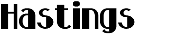 preview image of the Hastings font
