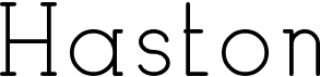 preview image of the Haston font