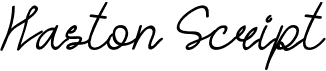 preview image of the Haston Script font