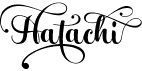 preview image of the Hatachi font