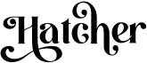 preview image of the Hatcher font