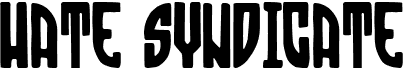 preview image of the Hate Syndicate font