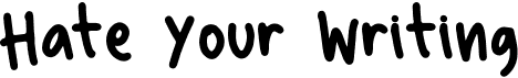 preview image of the Hate Your Writing font