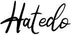 preview image of the Hatedo font