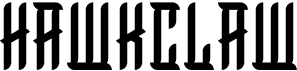 preview image of the Hawkclaw font